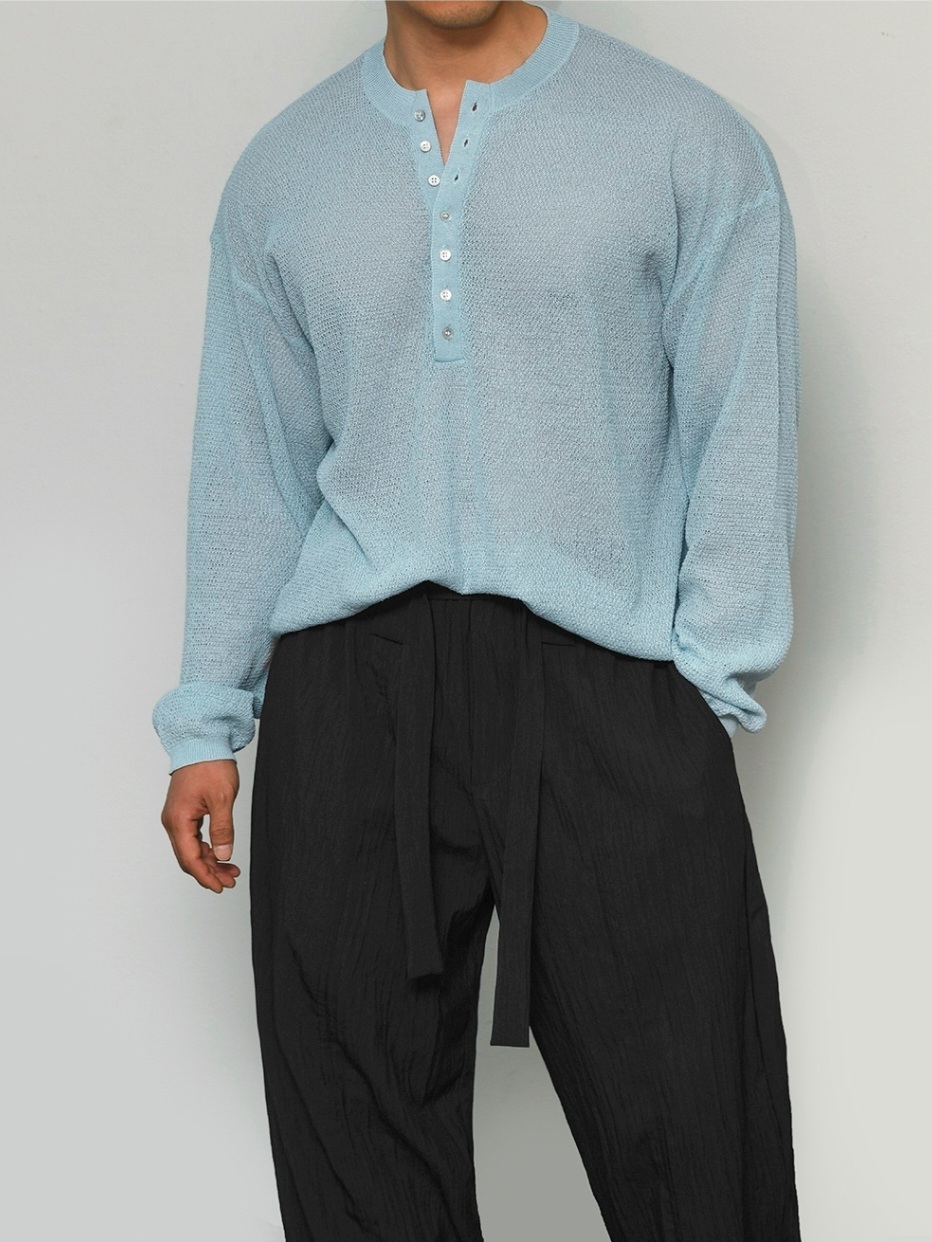 Change 亨利領針織衫