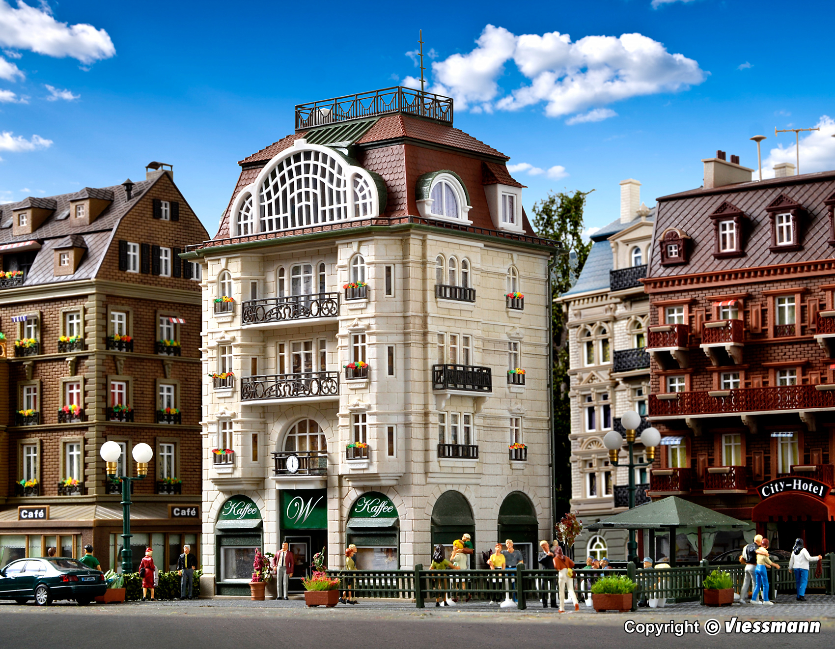 Vollmer 43618 HO規 維也納咖啡館.套件