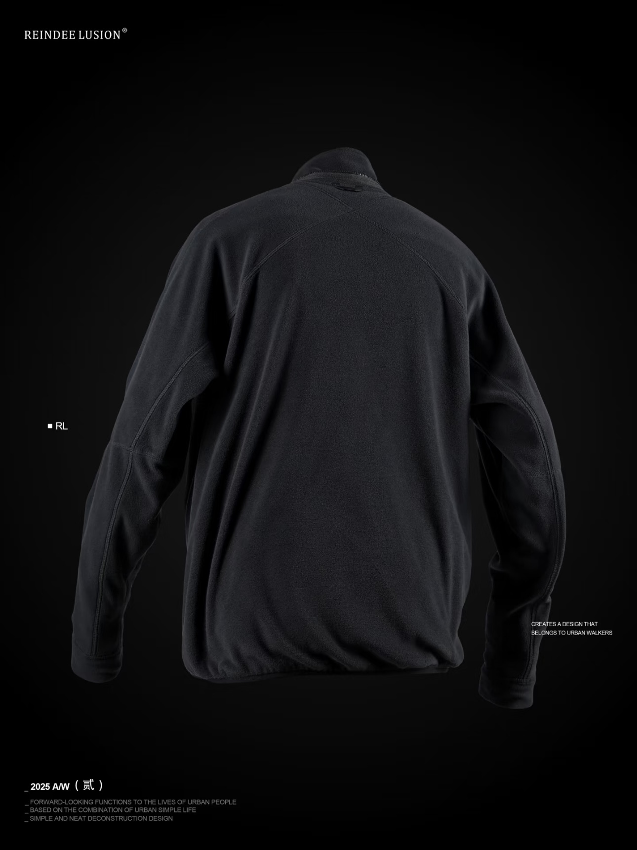 RL | REINDEE LUSION 雙面穿機能POLARTEC虎紋抓絨立領夾克外套