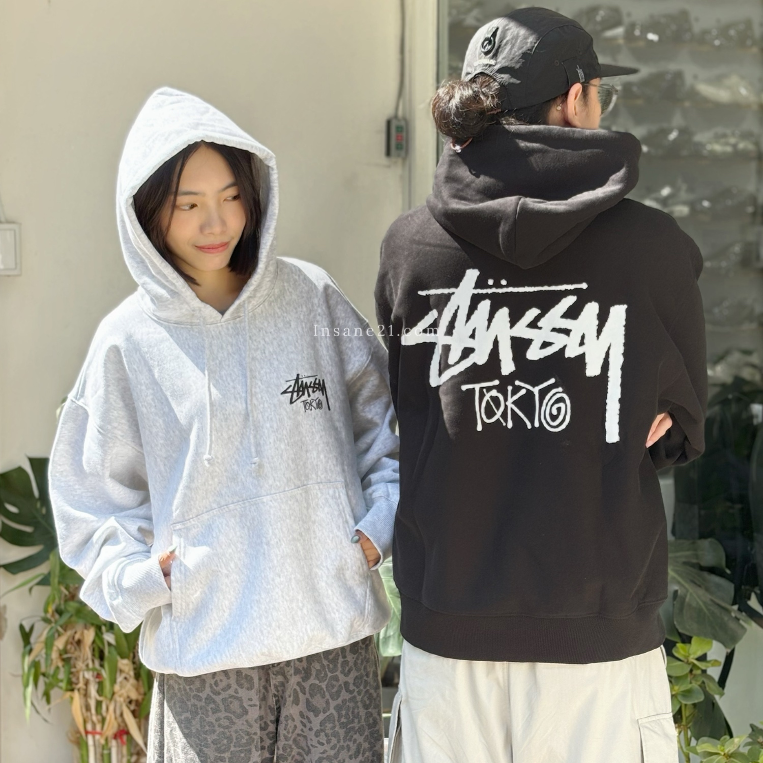 STUSSY 東京限定 帽Ｔ 帽踢 中性 冬季 長袖 中性