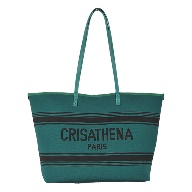 Crisathena Légèreté Large Tote Bag CT-240035-Dark_Green -M