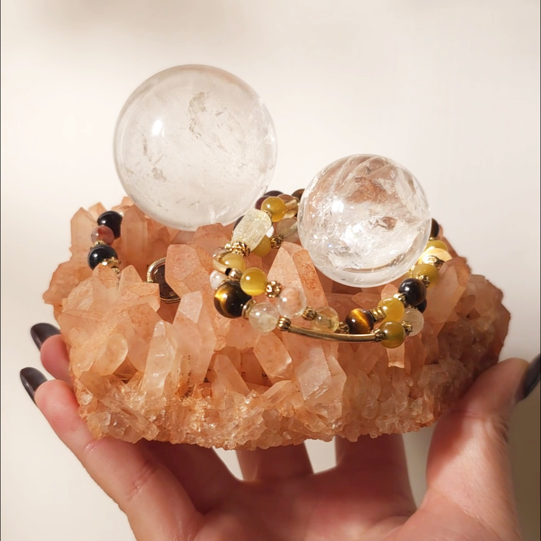 大地水晶簇可當球座 C384