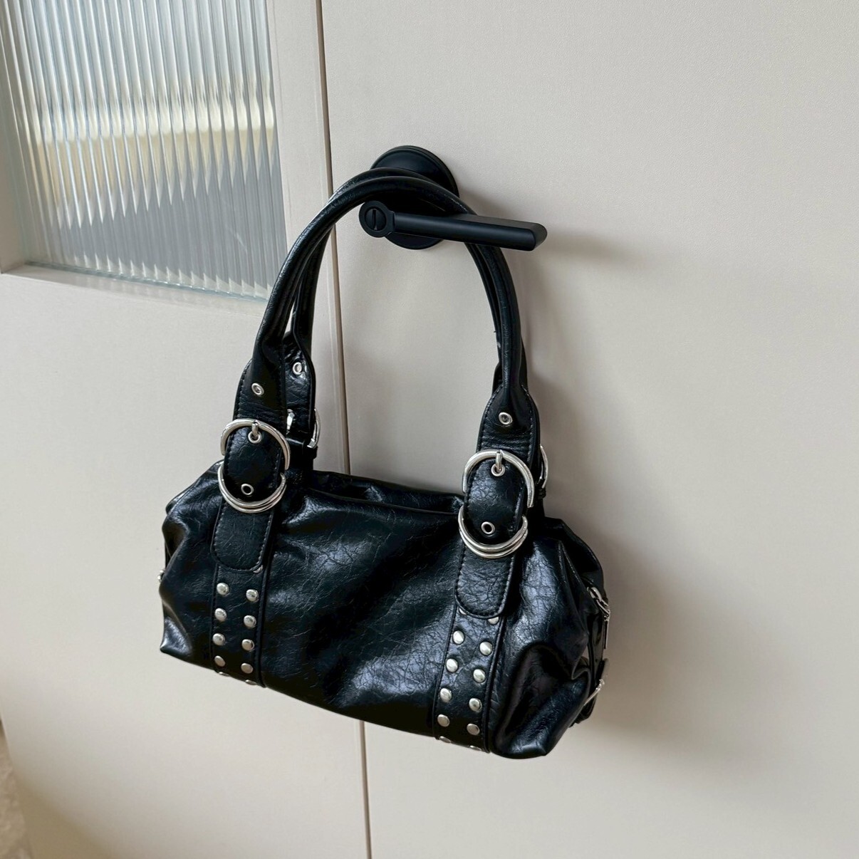 Metal muse 鉚釘設計感手提包/肩背包