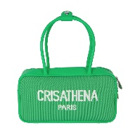 Crisathena Bowling Bag in Green CT-250003-GRN_WHT -M