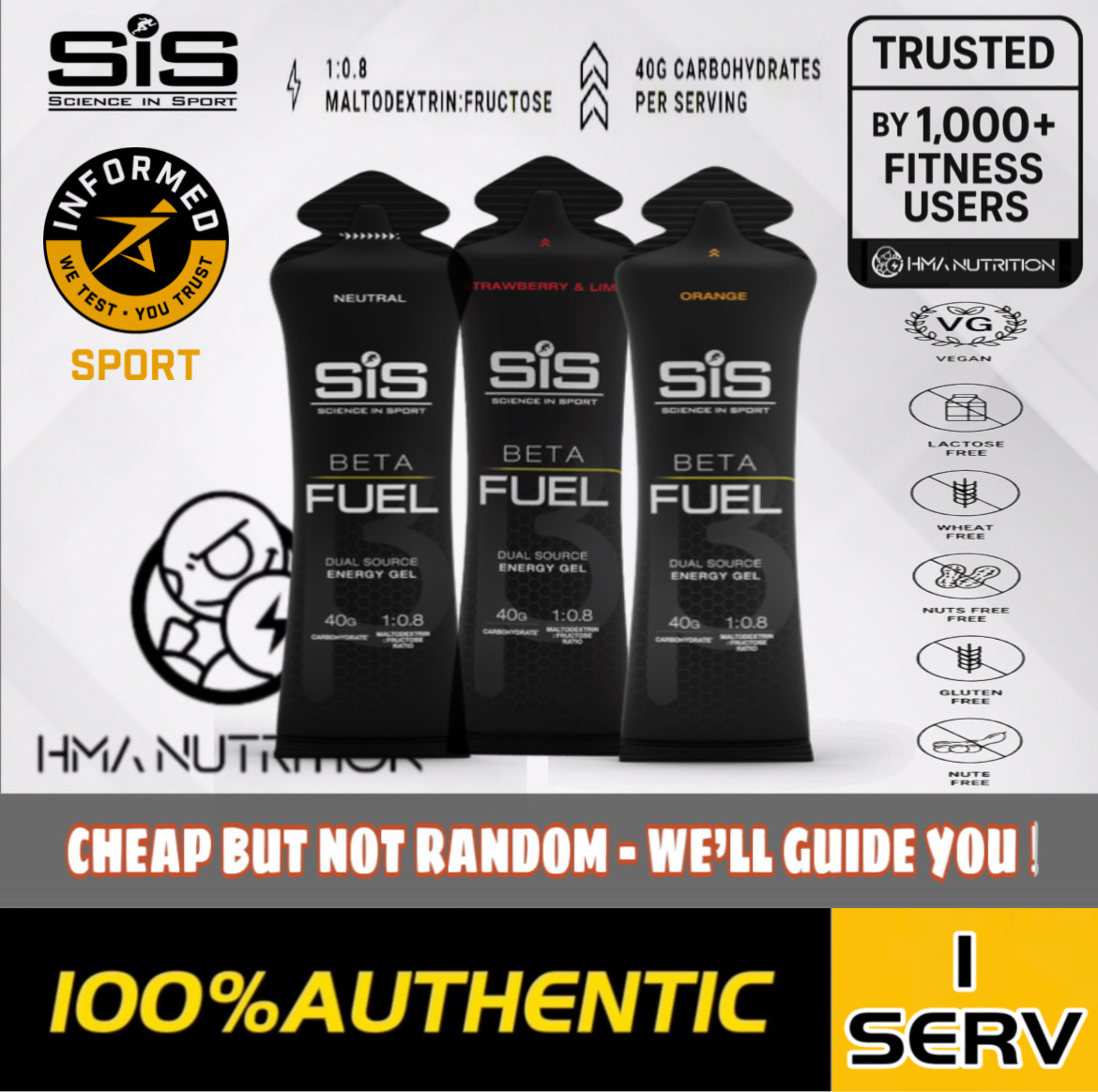 SIS Beta Fuel Gel (60ml/1Serving)