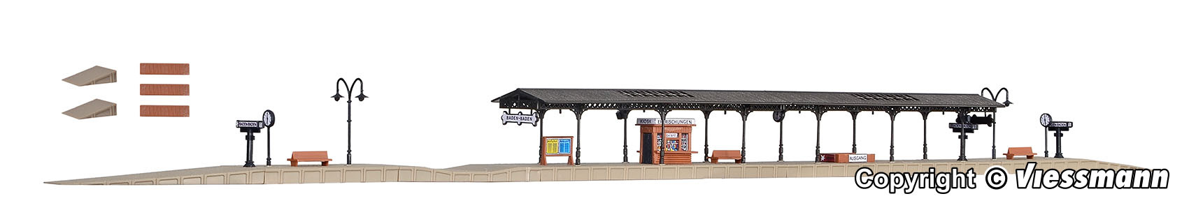 Vollmer 47504 N規 巴登巴登月台.套件