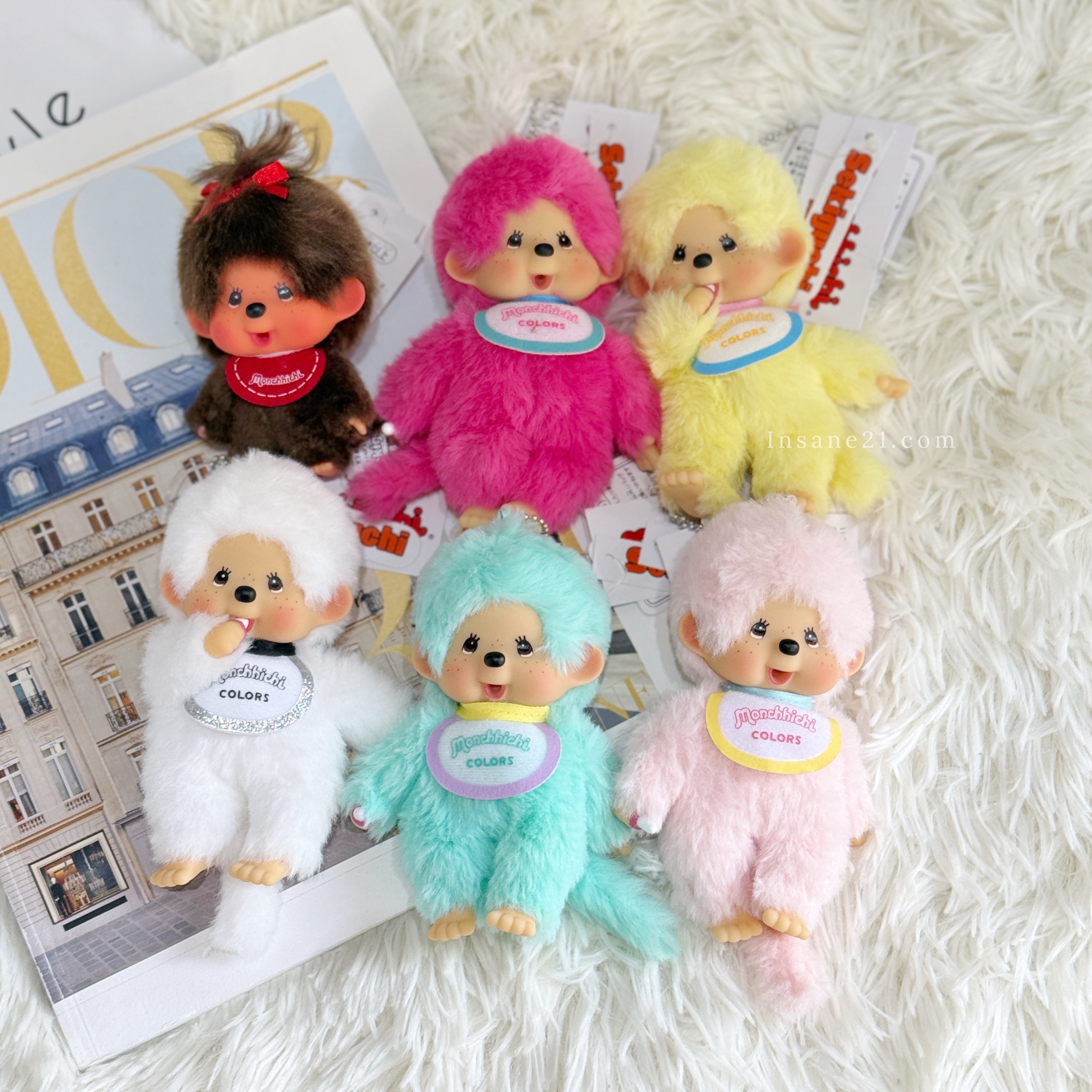 MONCHHICHI 夢奇奇 蒙奇奇 猴子/BABY版 吊飾 珠鏈 絨毛玩具