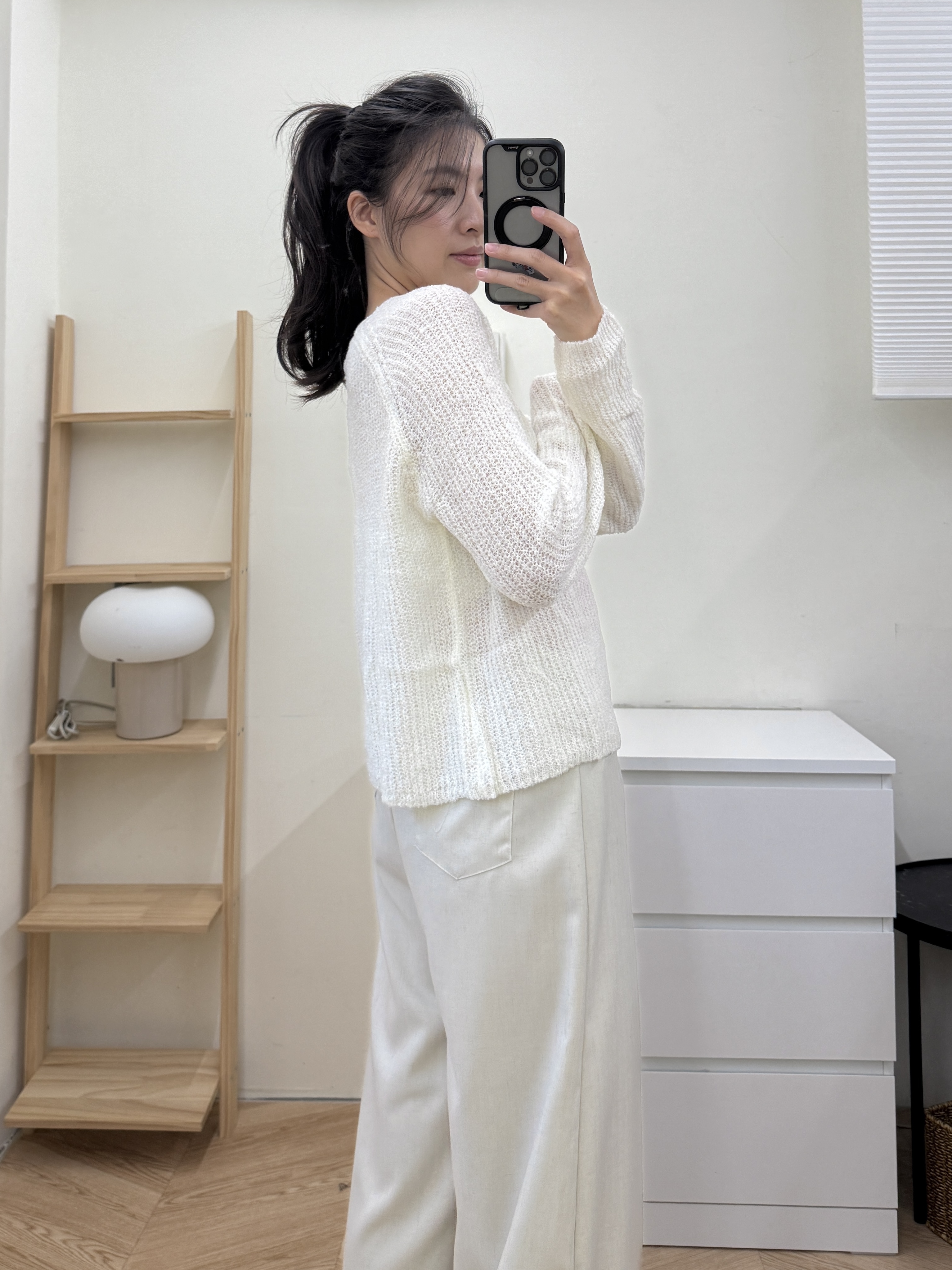 羊毛混紡薄毛衣*2色