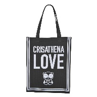 Chill Panda Love Tote Bag in Black CT-250001-BLACK -M