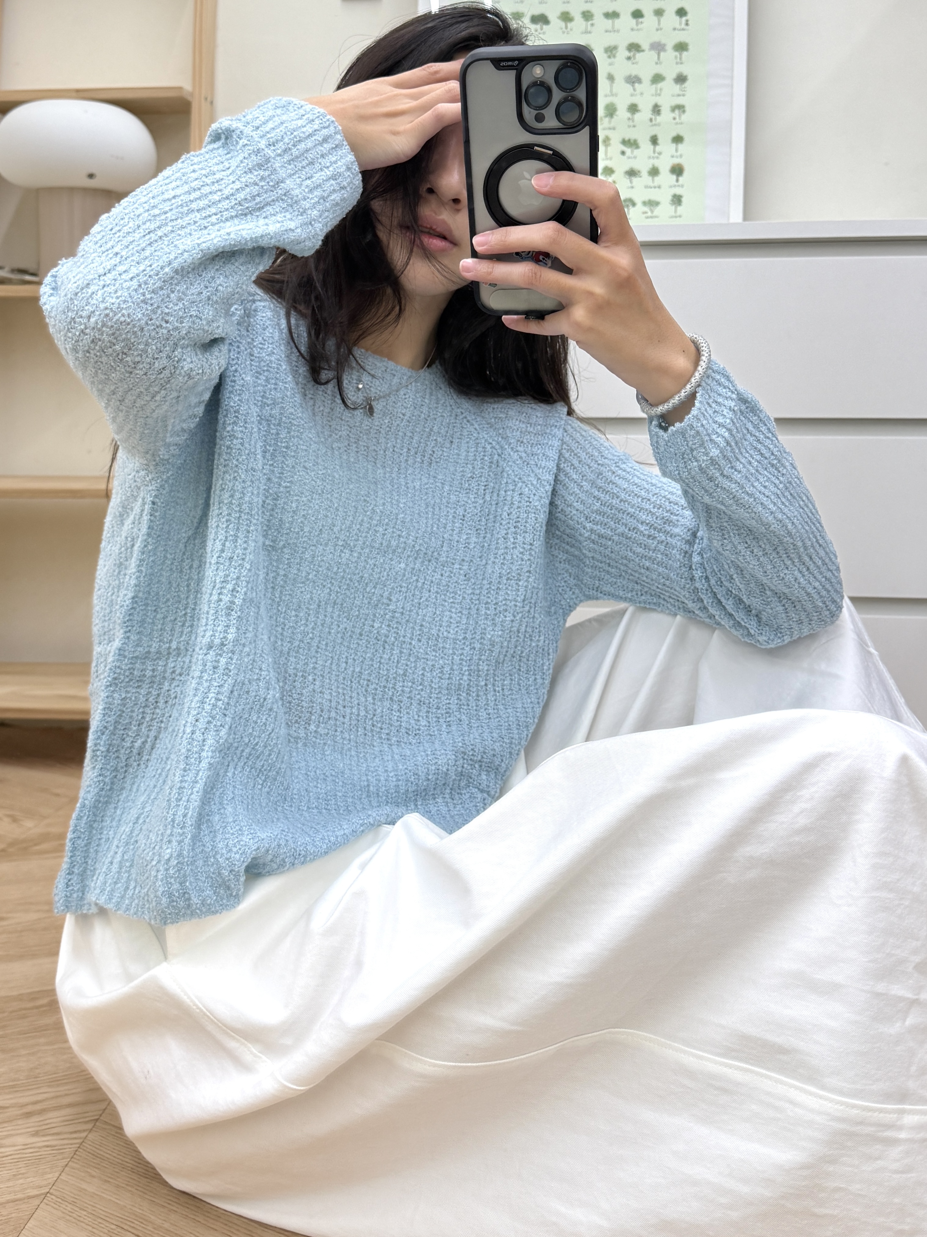 羊毛混紡薄毛衣*5色