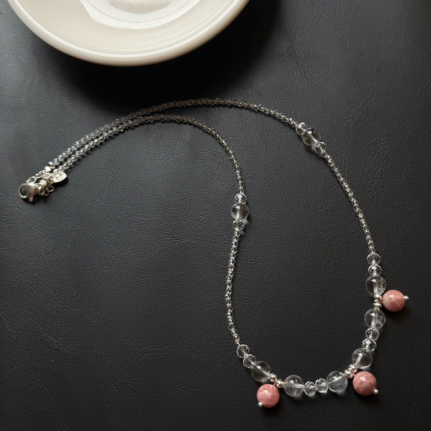 [原石] 菱錳礦/紅紋石 項鏈