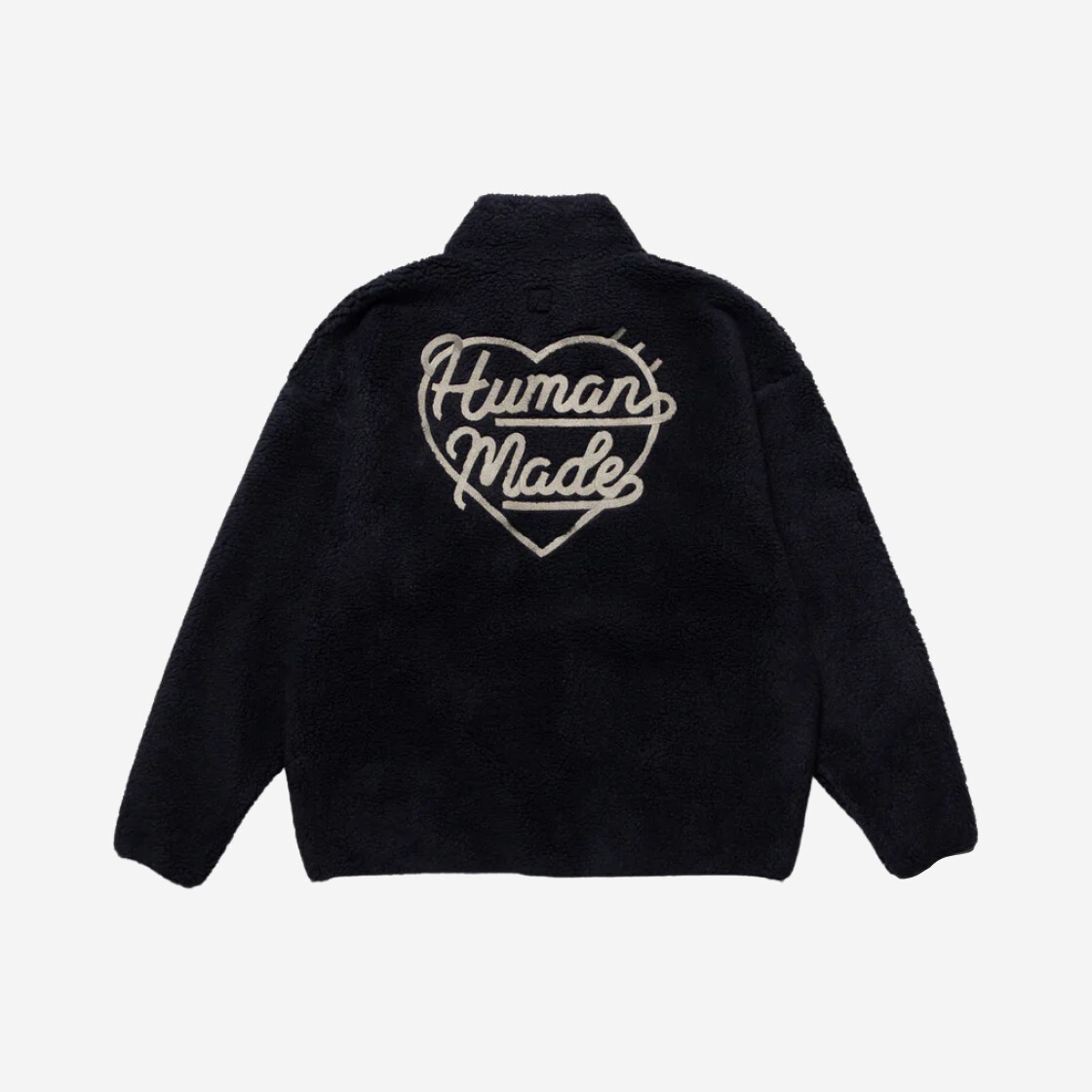 限量現貨HUMAN MADE 毛茸茸立領 後愛心 白HM24JK028