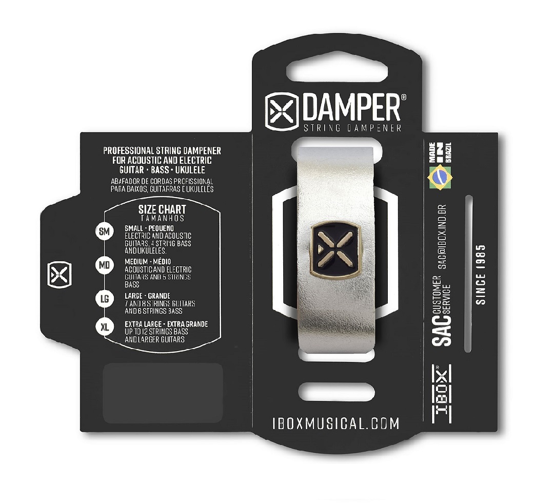 IBOX IBOX String Damper 金屬鐵標款 - Metallic 系列 SM/MD 尺寸可選 第 2 張圖片｜三峽吉他 / Bass