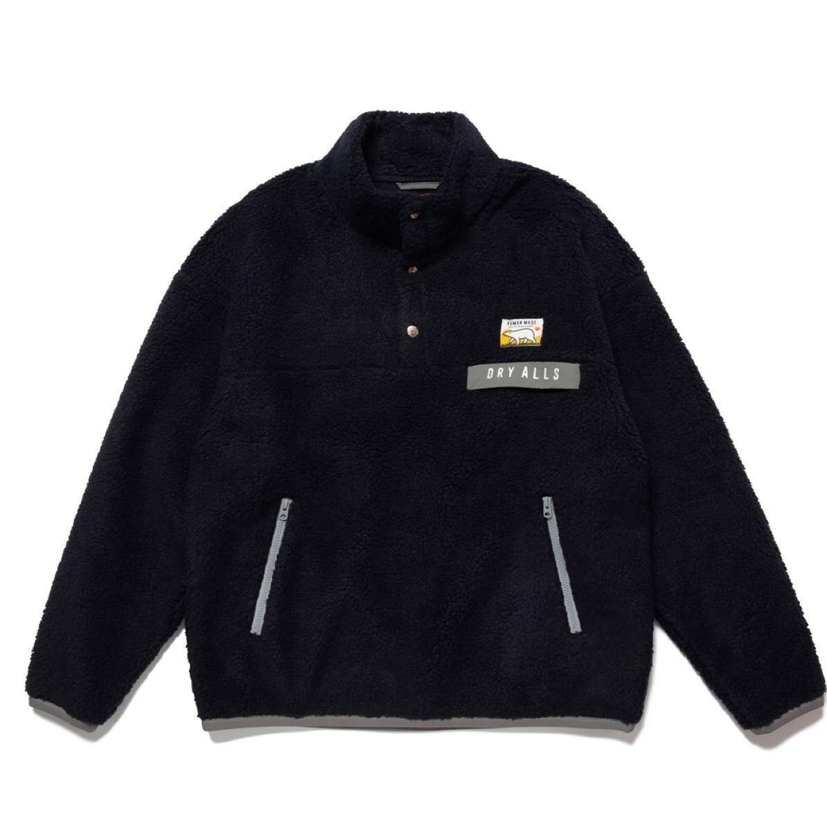 限量現貨HUMAN MADE 毛茸茸立領 後愛心 白HM24JK028