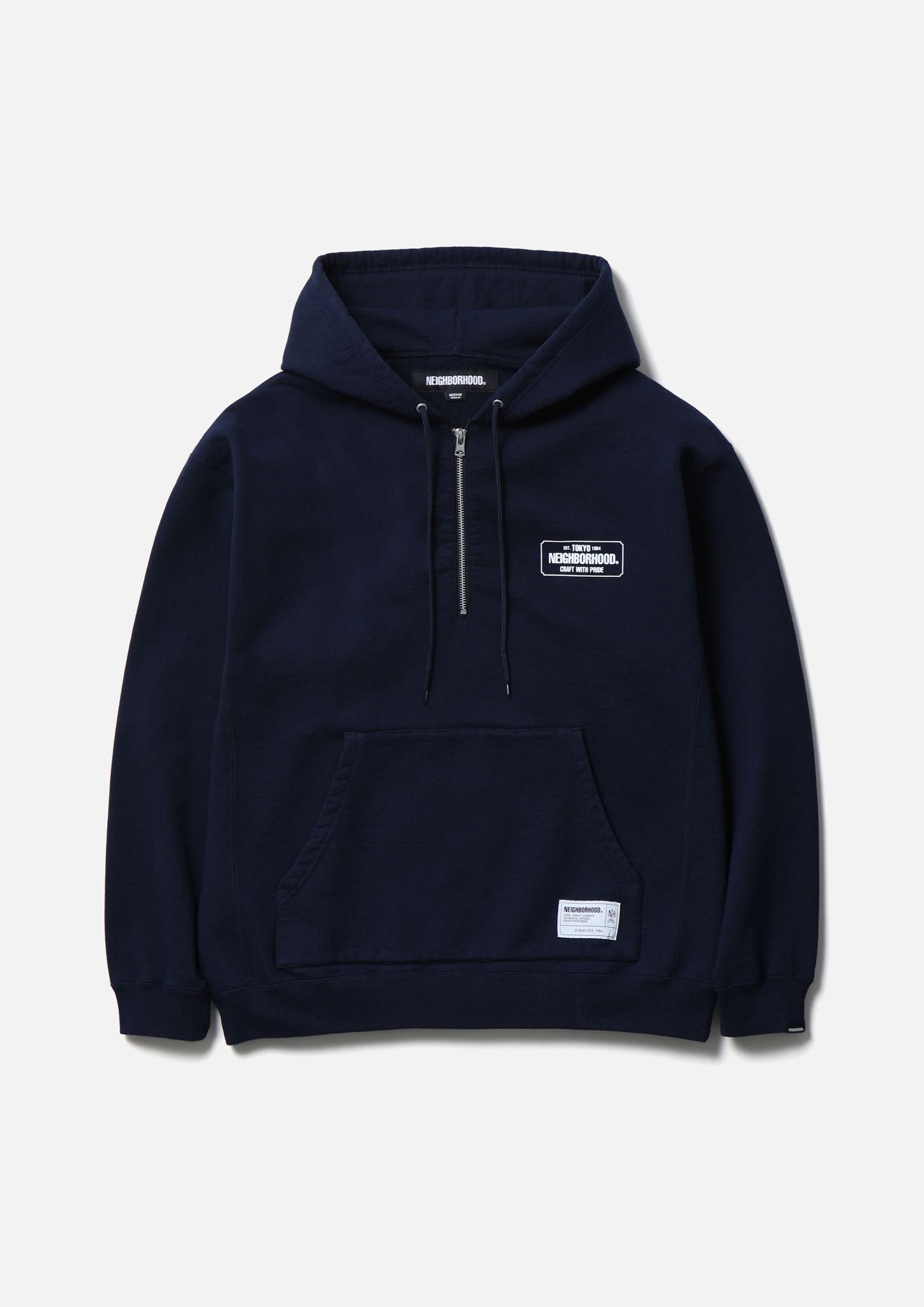 NEIGHBORHOOD CLASSIC SWEAT HALF ZIP HOODIE LS
