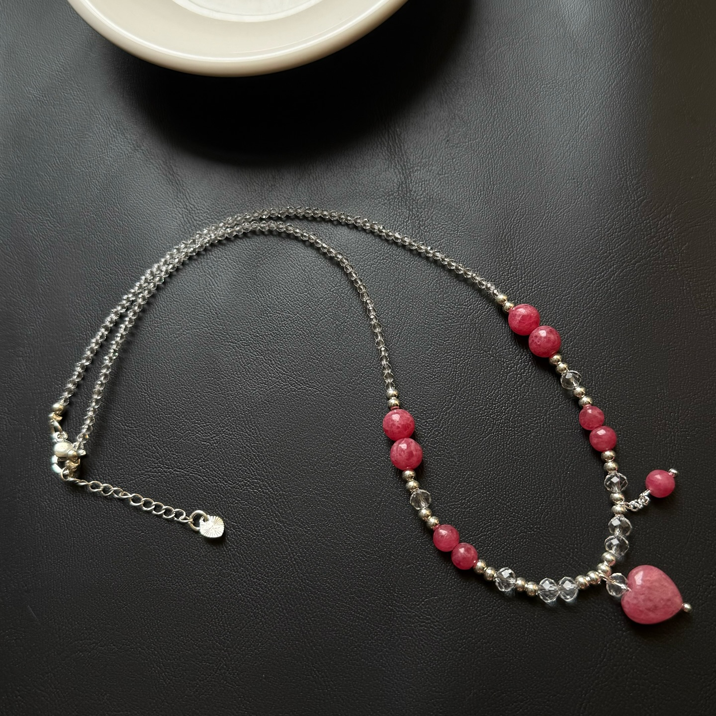 [原石] 薔薇輝石 項鏈