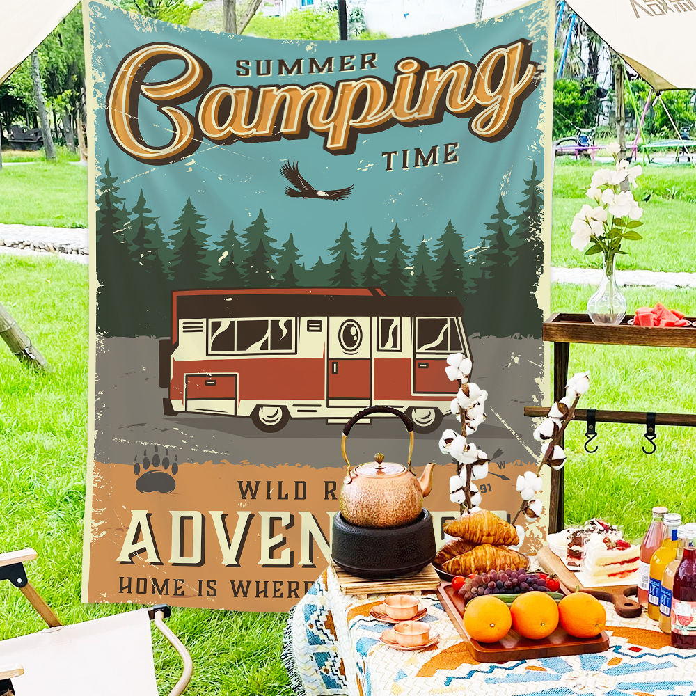 《6274》露營風裝飾掛布背景布