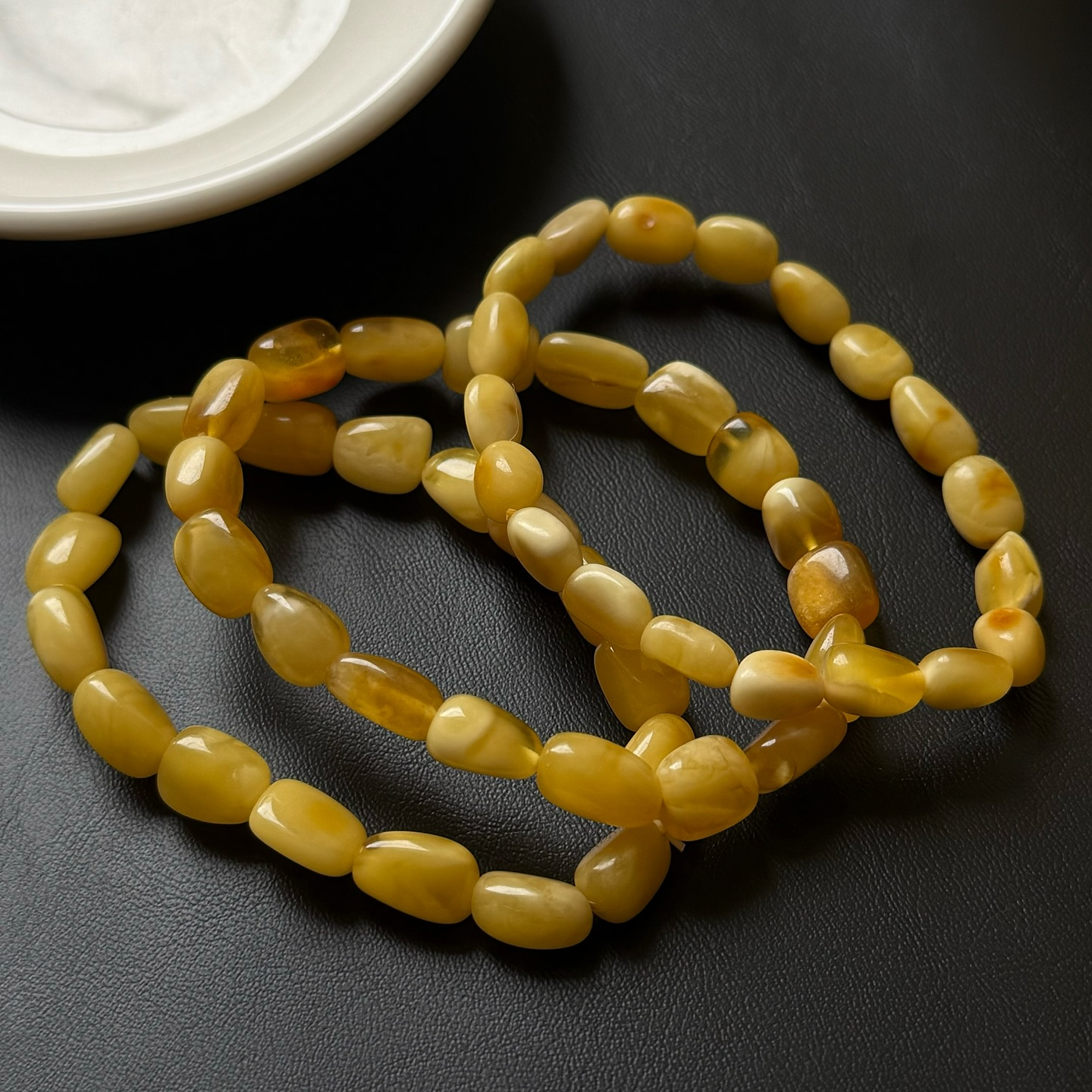 [原石] 琥珀蜜蠟手串