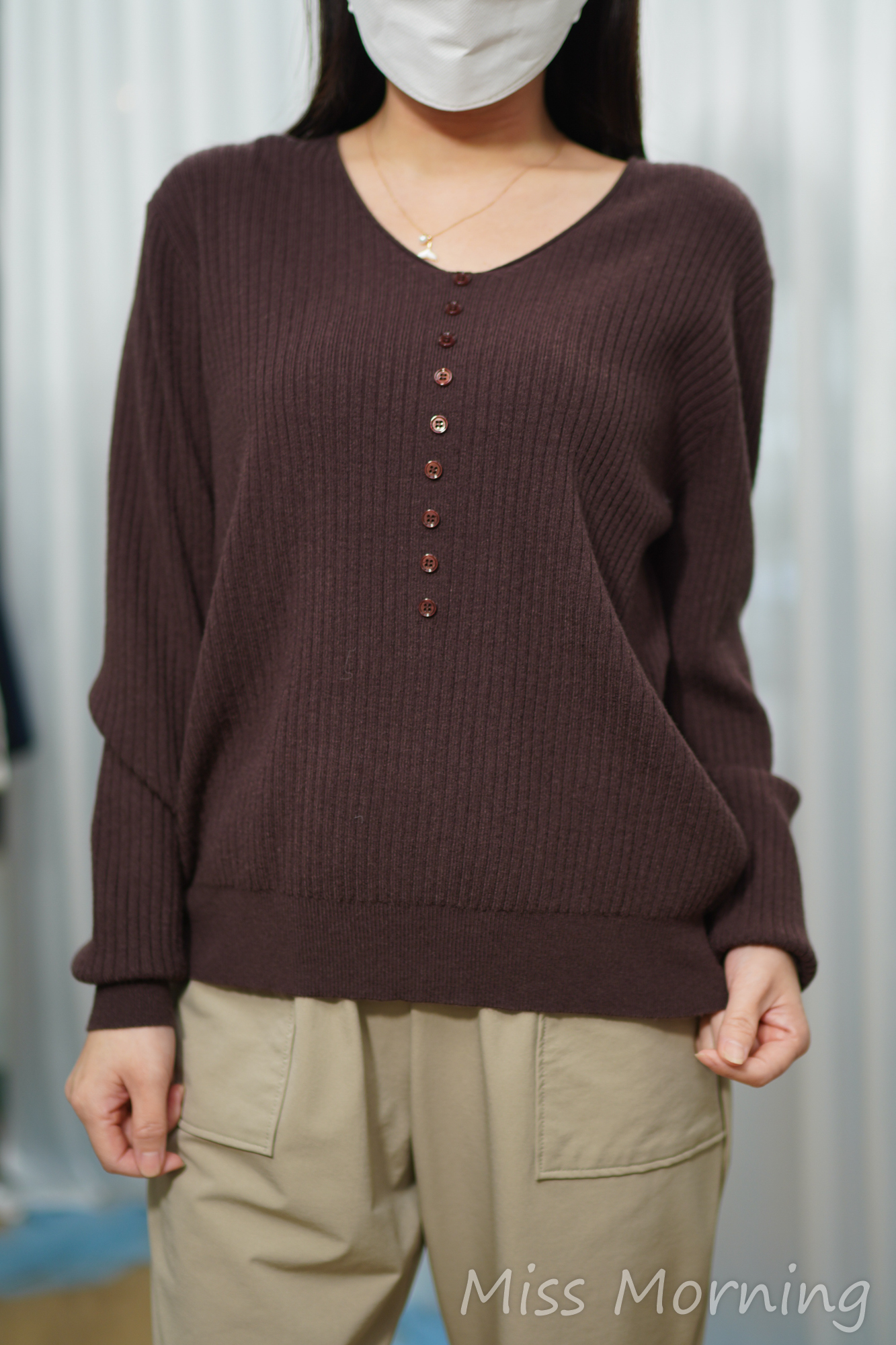 百搭V領上衣(14812)