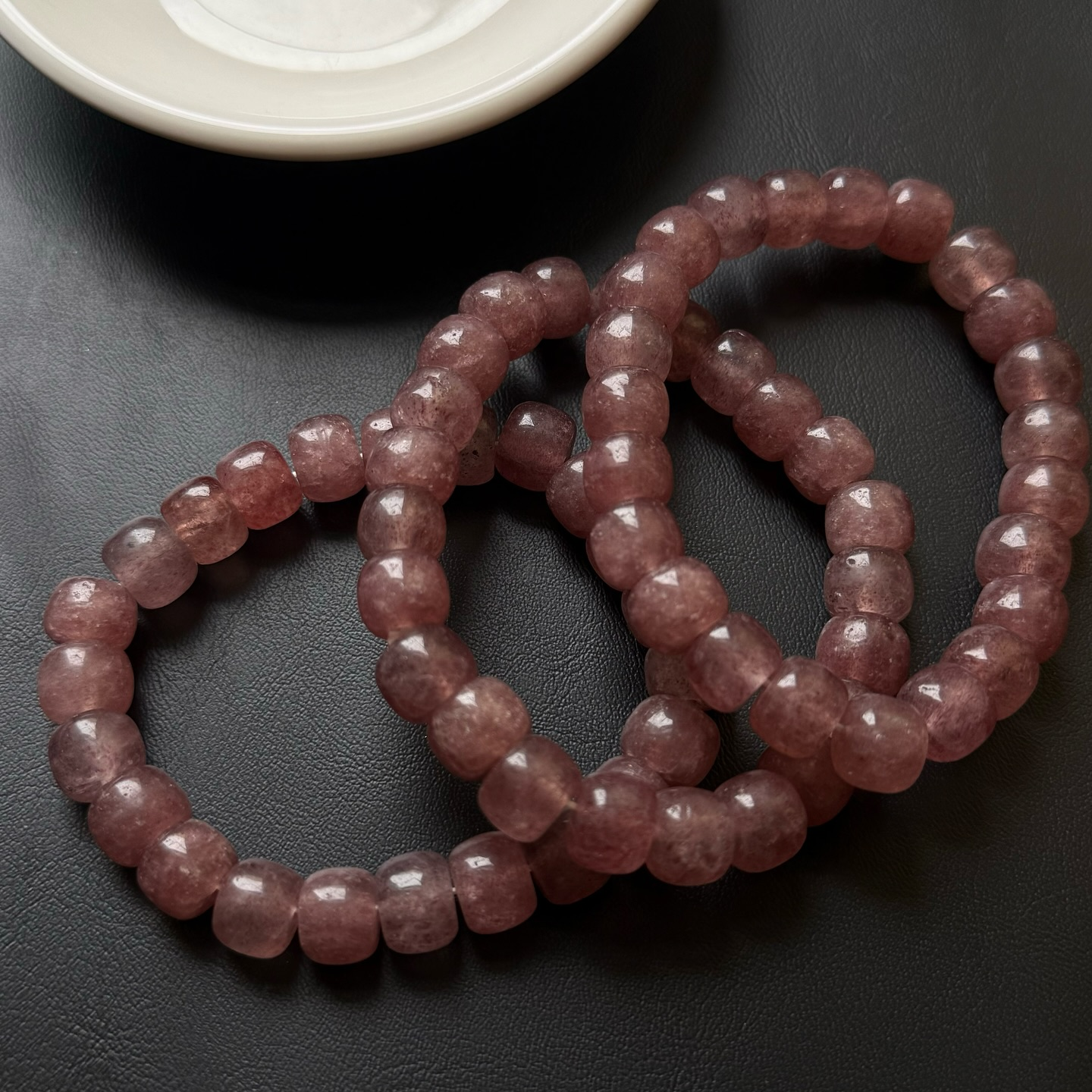 [原石] 草莓晶 水晶手串