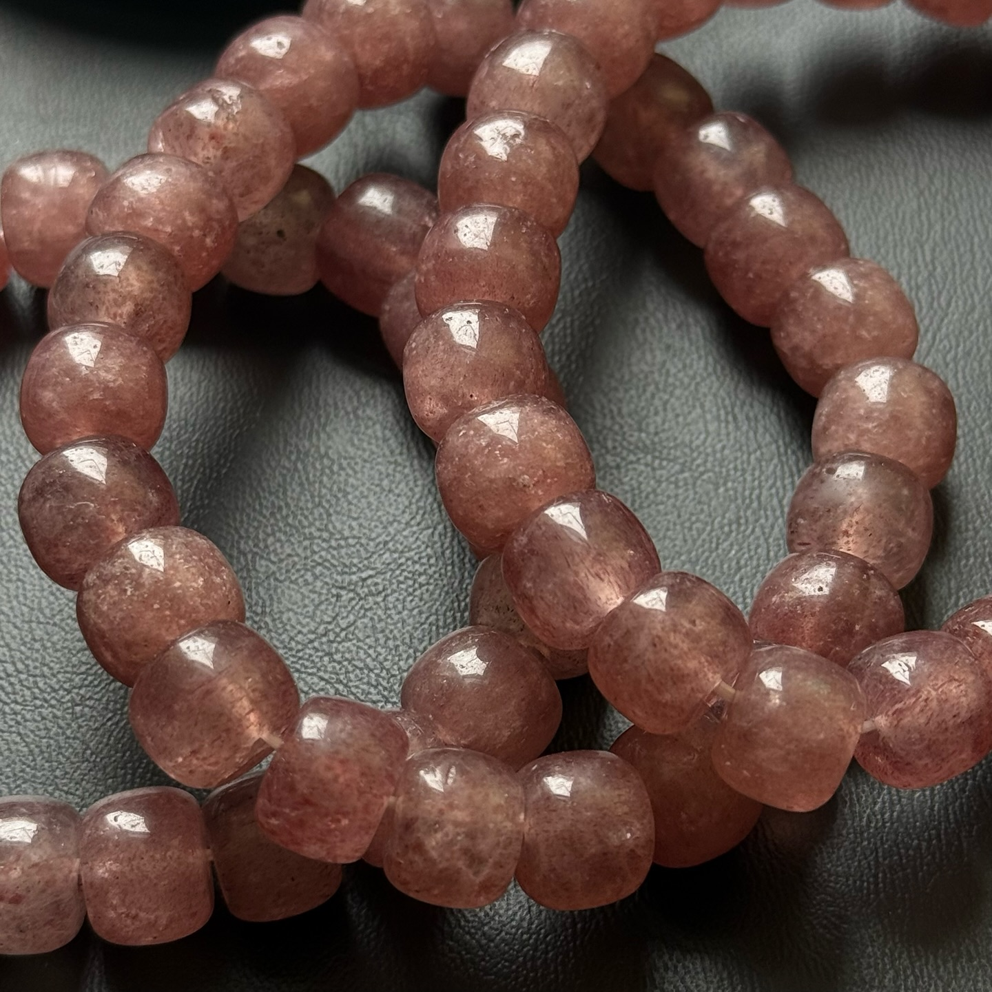 [原石] 草莓晶 水晶手串