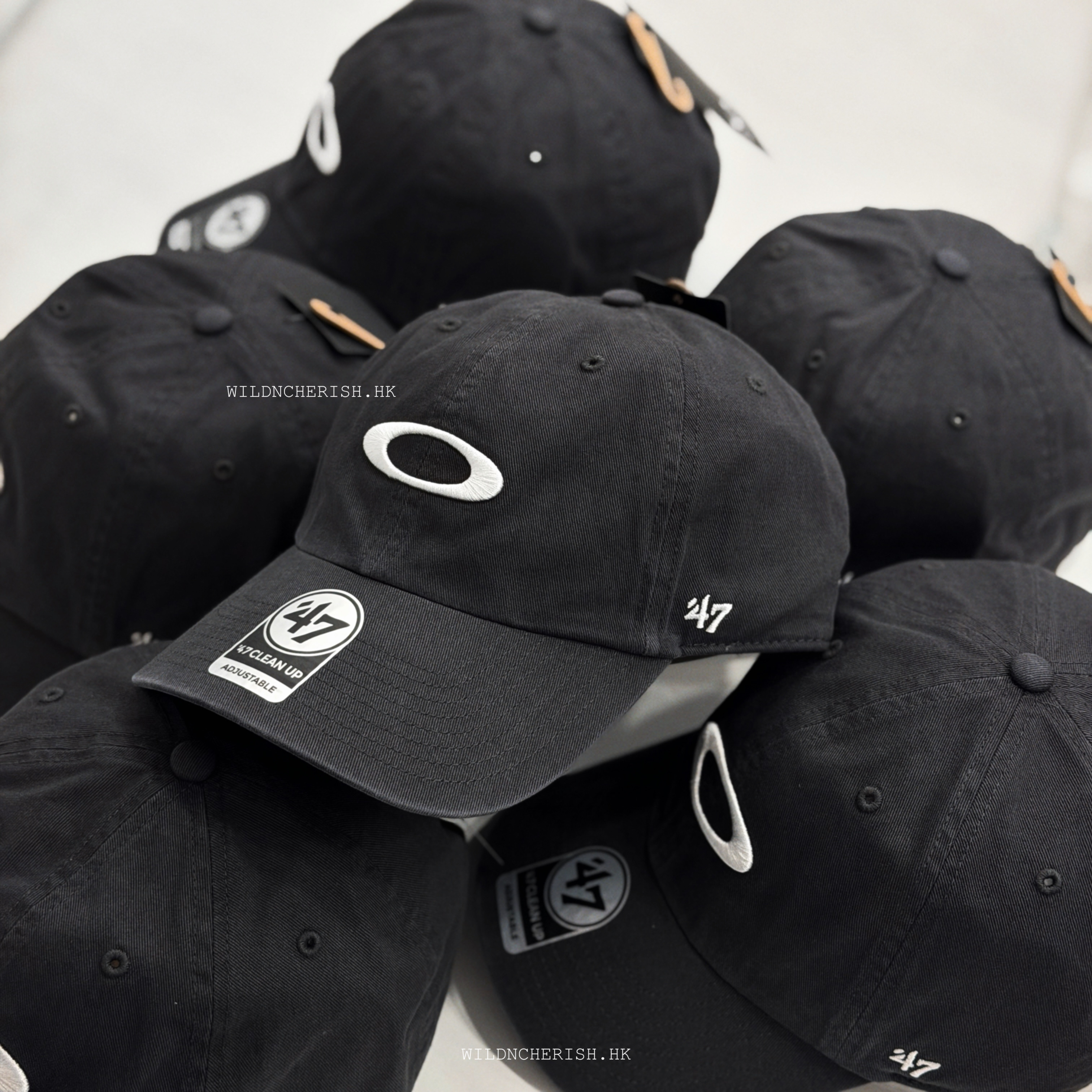 現貨 | Oakley x 47 Brand Remix Dad Cap 碳黑色 洗水 聯名款