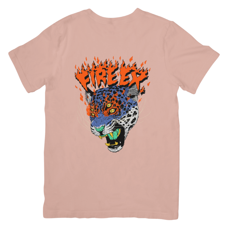 【滅火器 Fire EX.】Fire EX. x HIROTTON 聯名tee〈花豹款〉