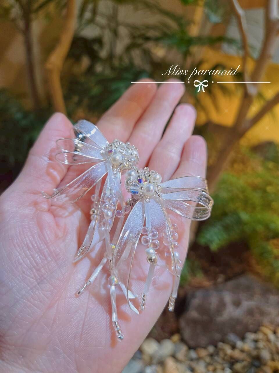 現貨-偏執狂女孩🪭KYOTO✨️半透明蝴蝶結