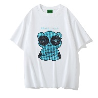 Crisathena X Chill Panda T-Shirt Glam in Blue CT-CJ-GLAMTEE_BLUE -M