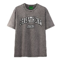 Crisathena Paris Stone Washed T-shirt CT-CH2605-SWGREY -M