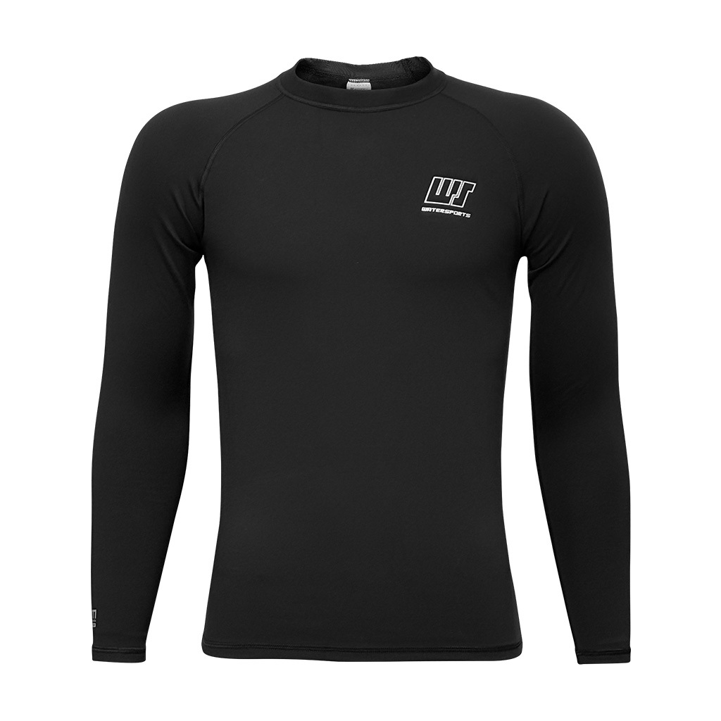 1mm 中性抗水抓毛游泳保暖上衣 - 黑