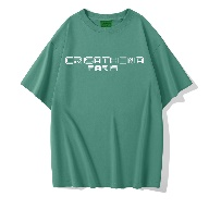 Crisathena Cyber T-Shirt in Green,White CT-CH2611-GRN_WHT -M