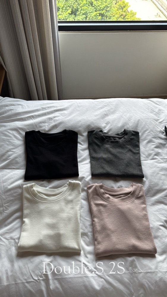 包色款!超柔彈軟綿綿雲朵素tee*4色