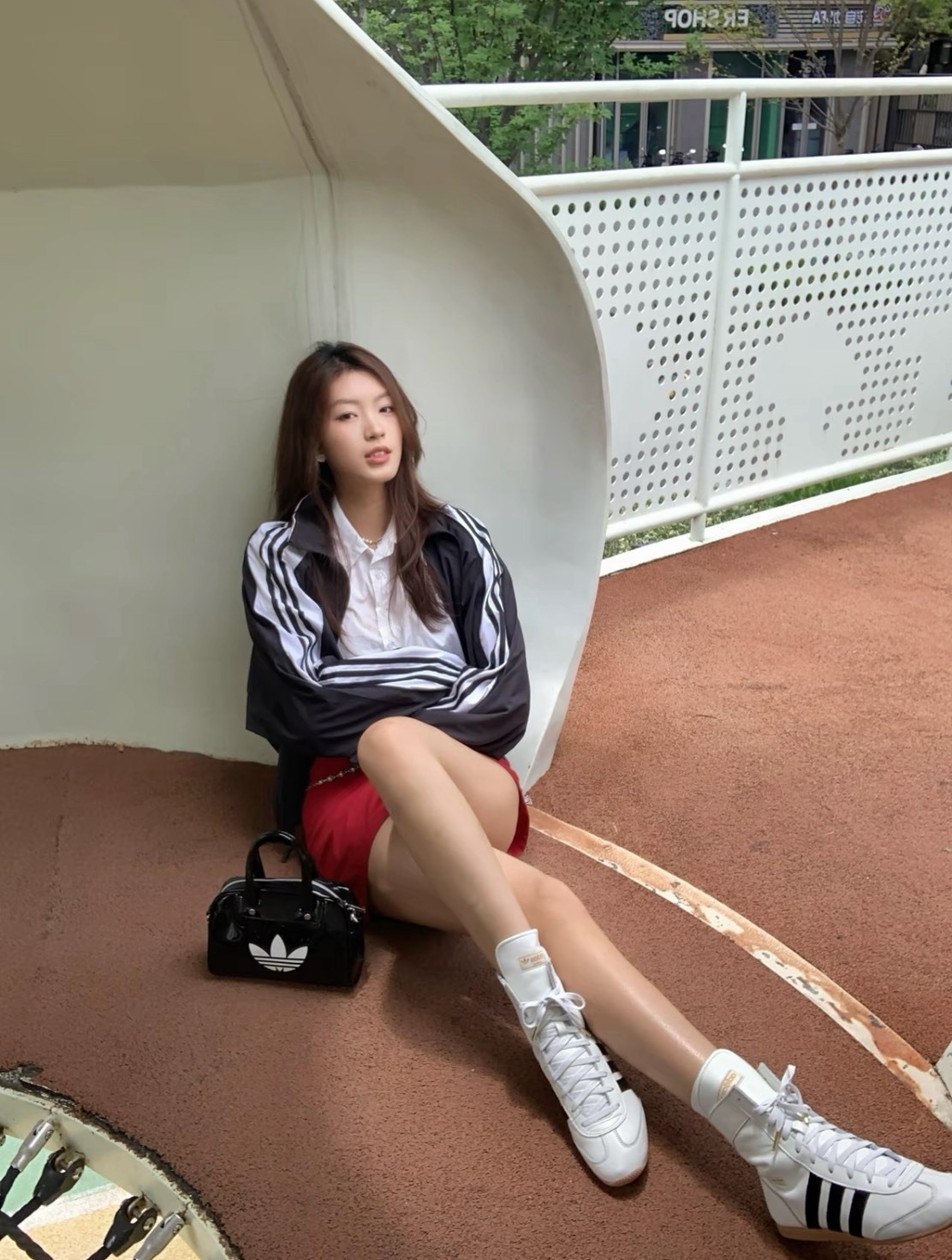 【代購】adidas Originals JAPAN WRESTLING BOOTS｜女款 白黑｜高筒休閒鞋 JQ9675 SEP25