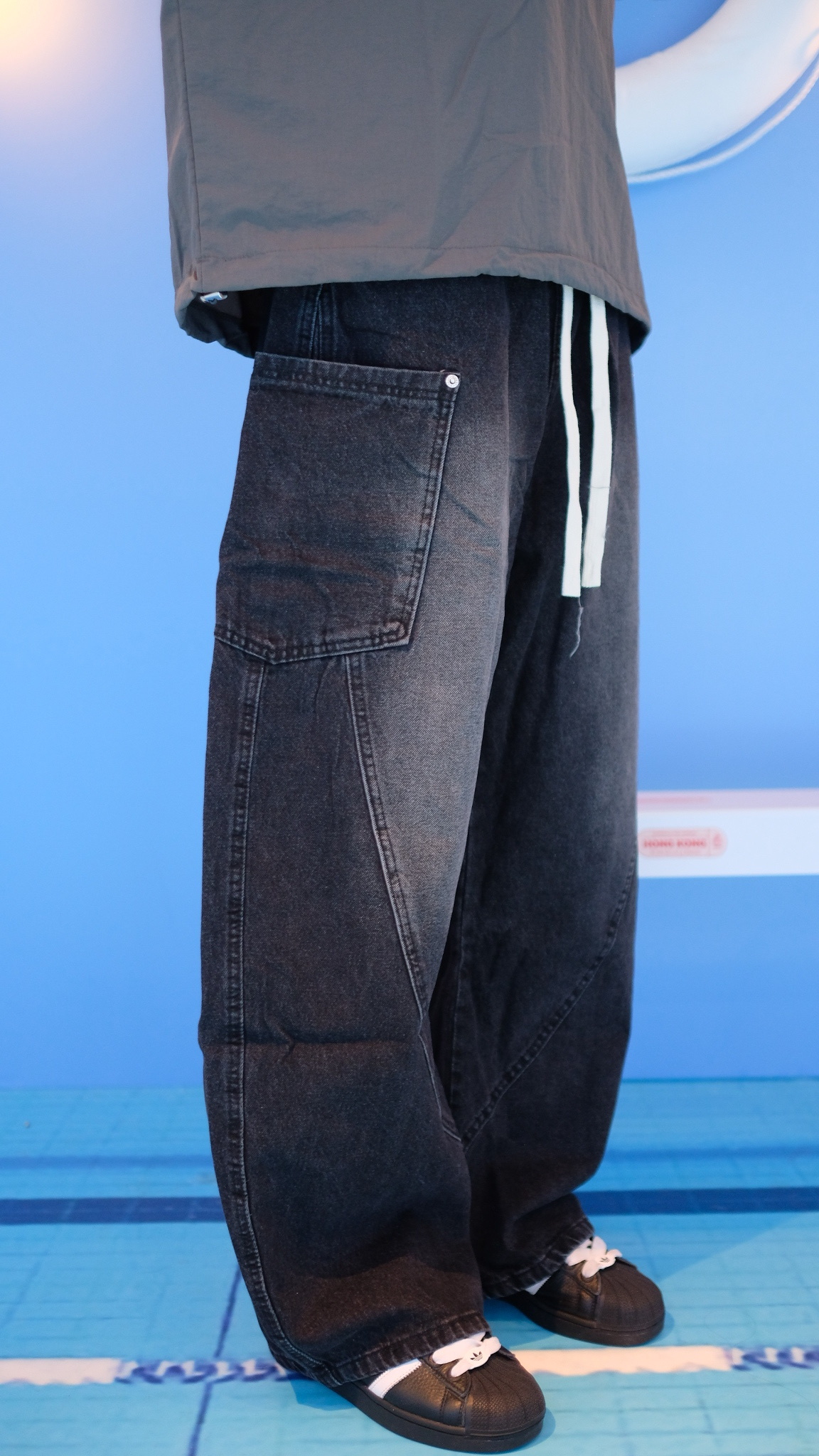 LPT0090 側袋牛仔褲