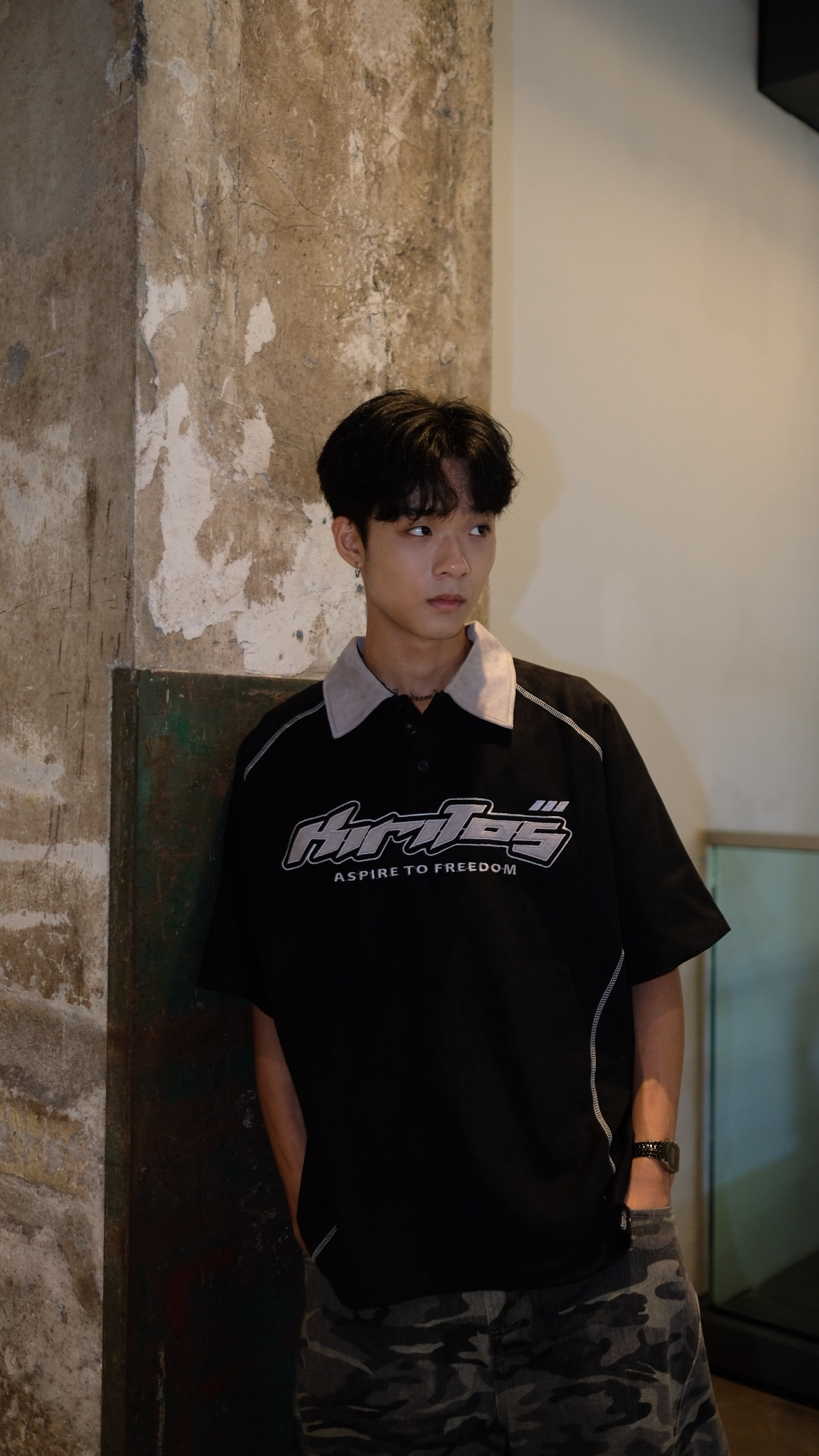 ST0047 明線Polo領Tee