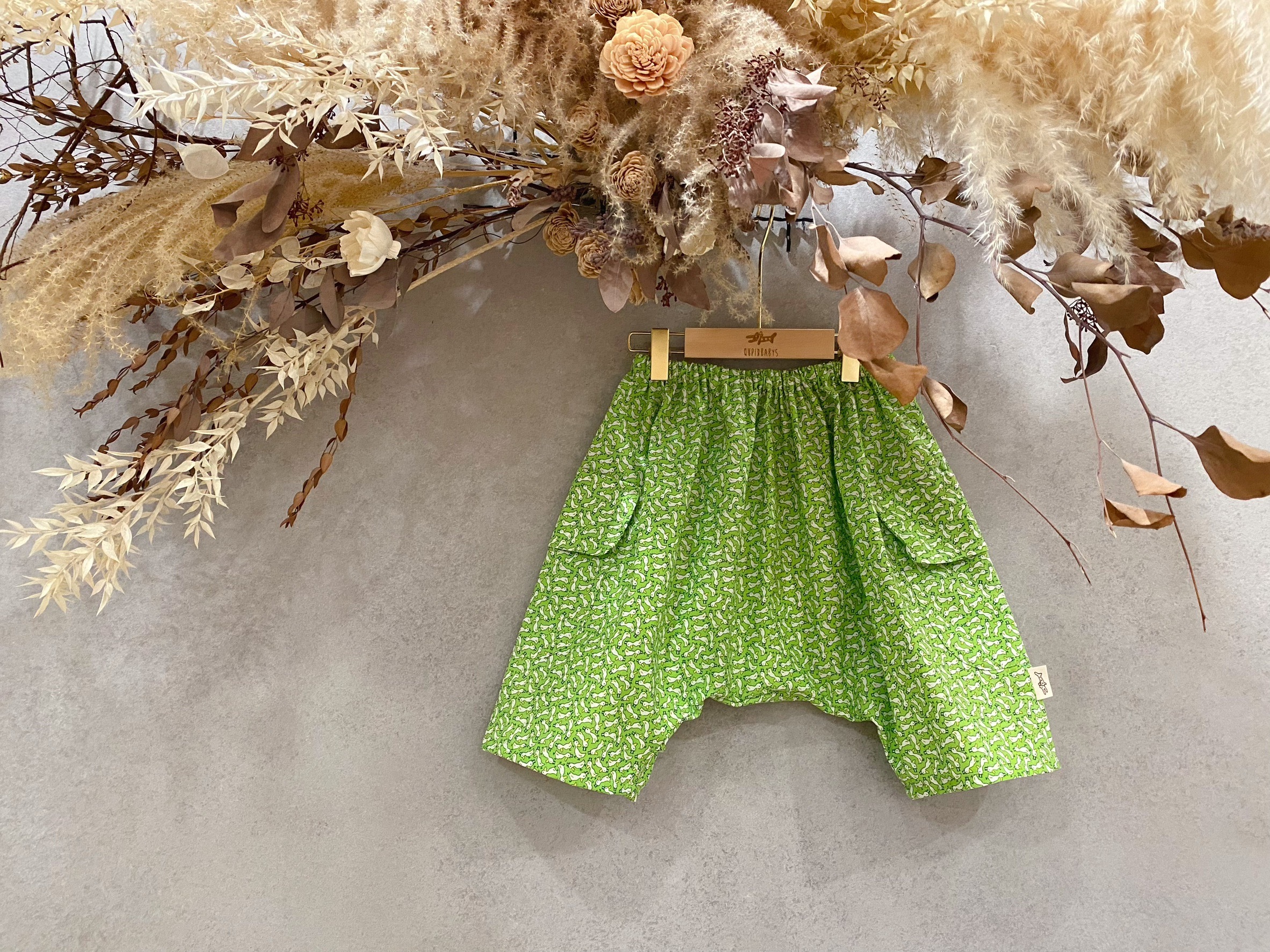 綠色鴨鴨 飛鼠短褲（110）