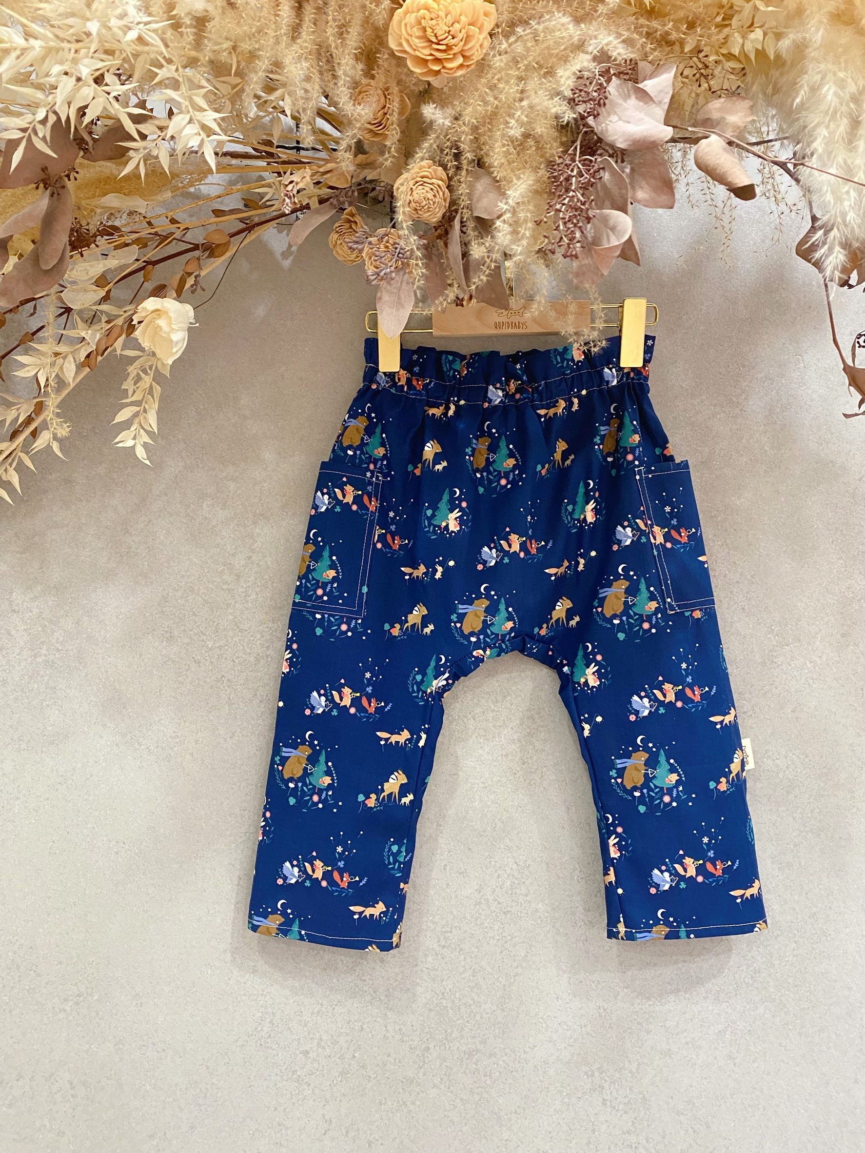 森林動物 波浪長褲（110）