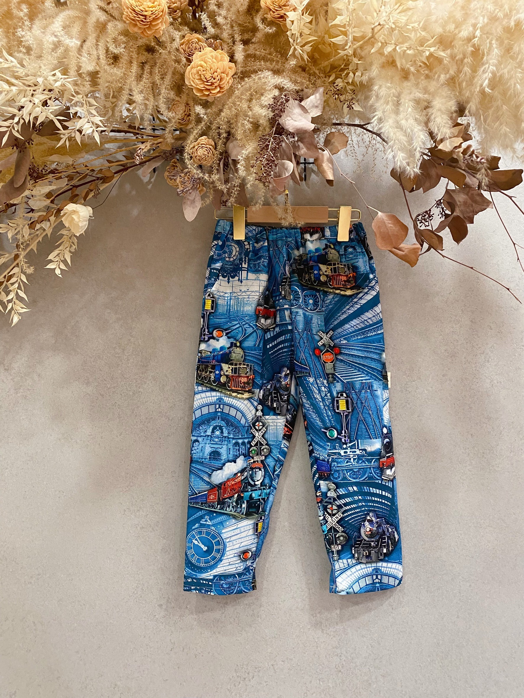 蒸汽火車 口袋長褲（110）