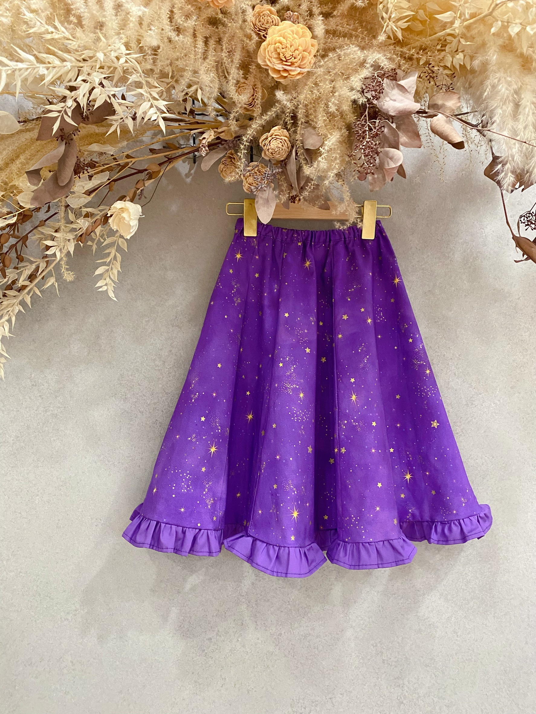 紫星塵 女童荷葉六片裙（100）