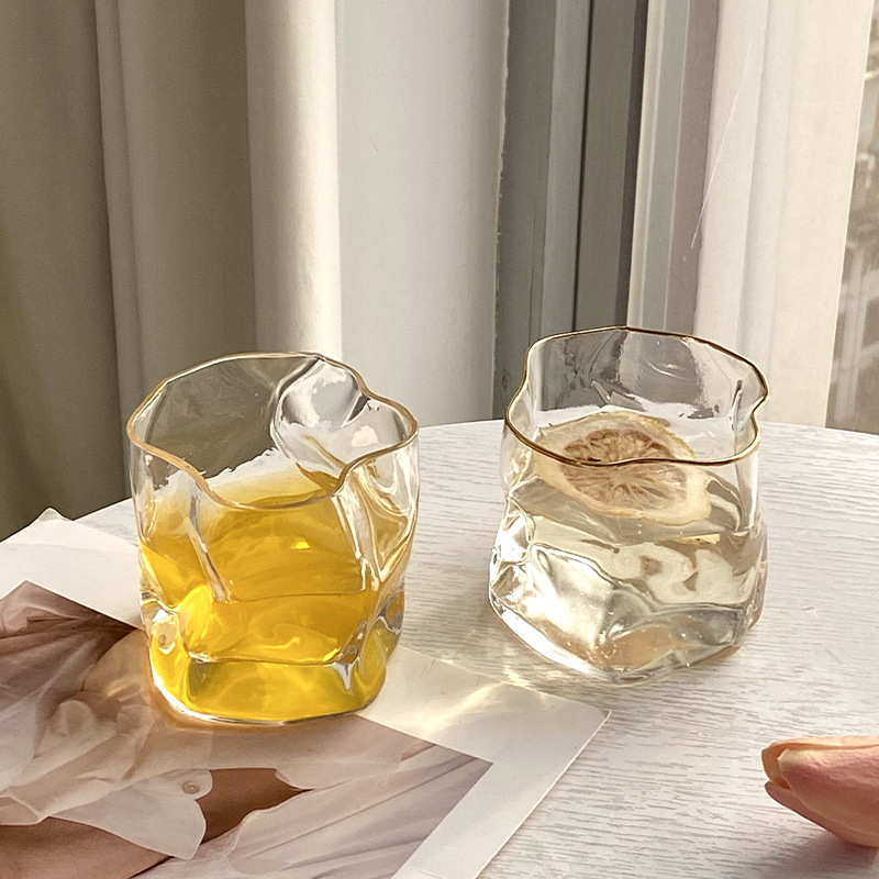 《6277》不規則波紋玻璃杯(280ML)