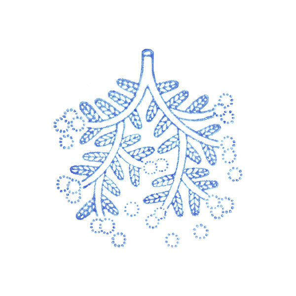 HITOTOKI 透明印章 單個 大尺寸 閃亮花朵｜KING JIM 日本