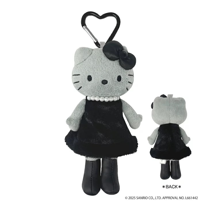Hello Kitty 長腿  三麗鷗 黑魂 Grey dress KT55-10
