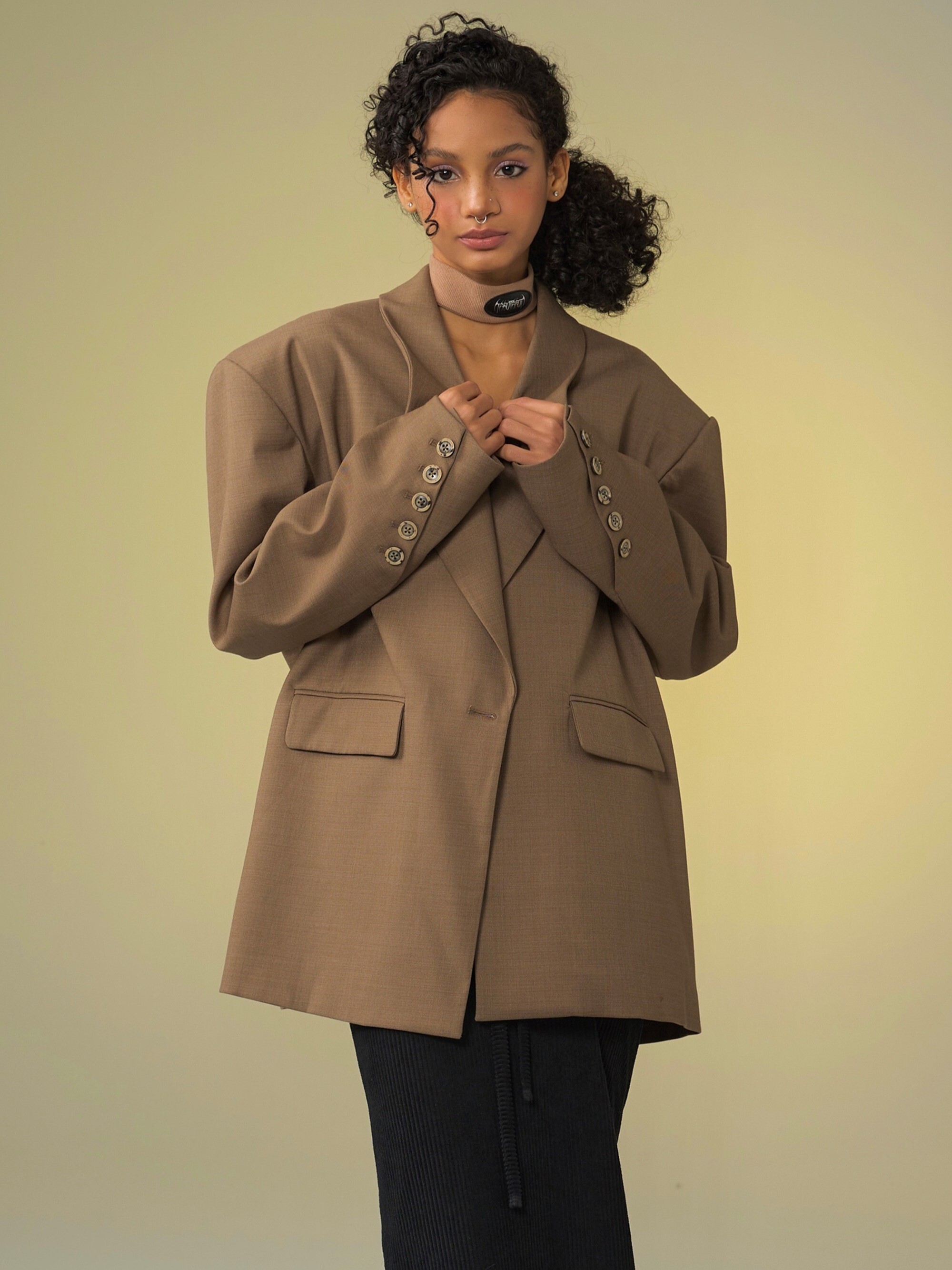 TAROTAROT 大廓型 墊肩西裝外套