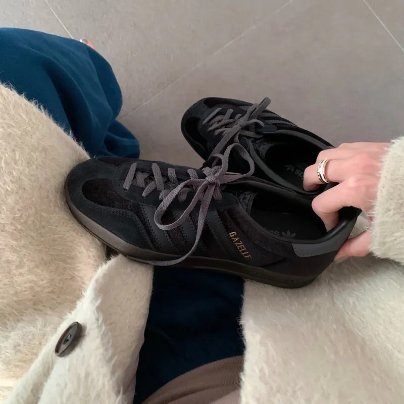 <快速出貨> Adidas Gazelle Indoor 天鵝絨 黑化焦糖