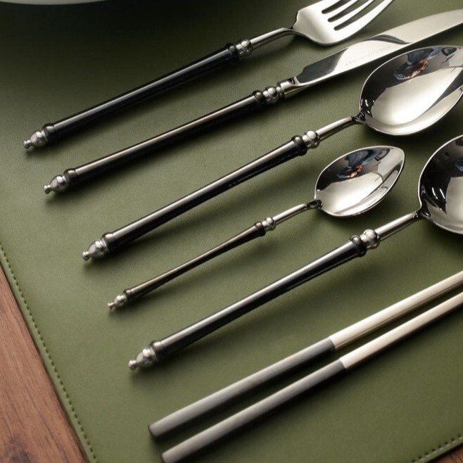 《6279》復古日式不銹鋼餐具刀叉湯匙筷子
