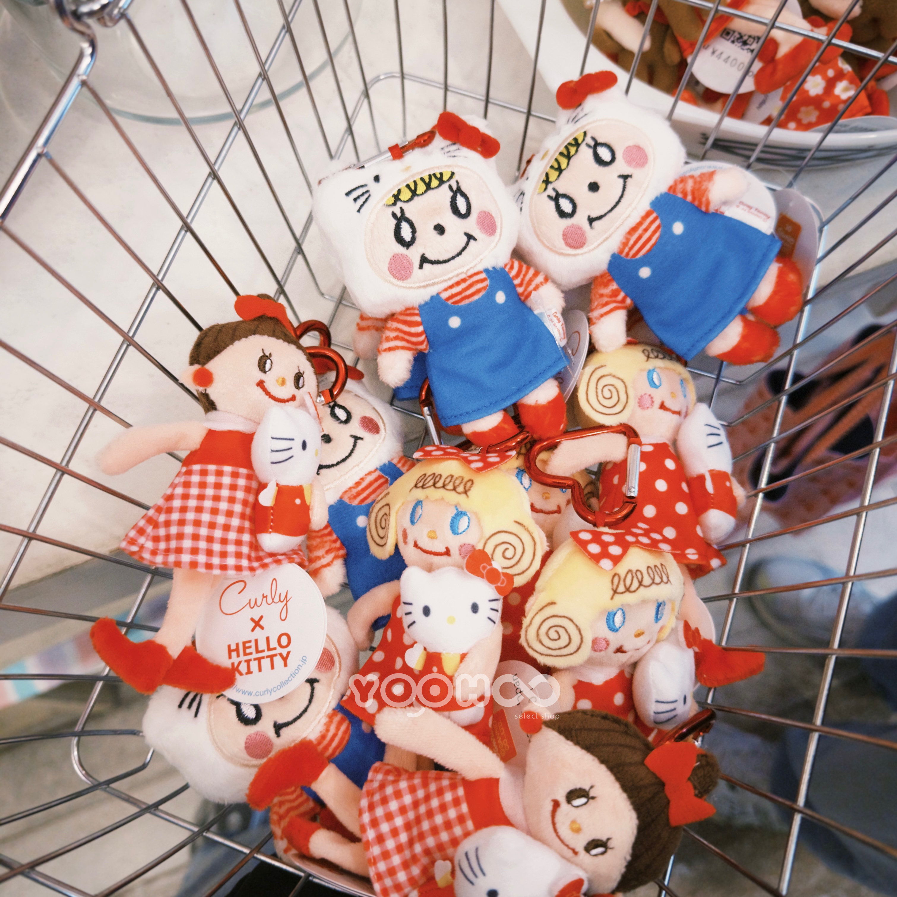 預購┃日本 Curly Collection 代官山 卷毛 捲髮女孩 Hello Kitty 愛心扣 吊飾