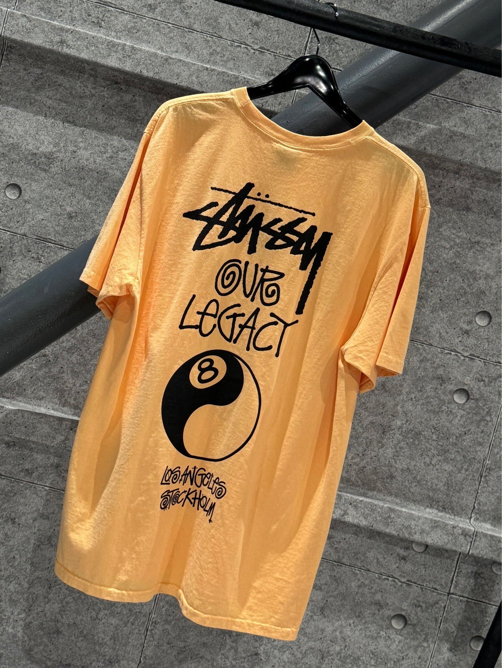 STUSSY OL SURFMAN PIG. DYED TEE 背後衝浪小人Logo 短袖 T