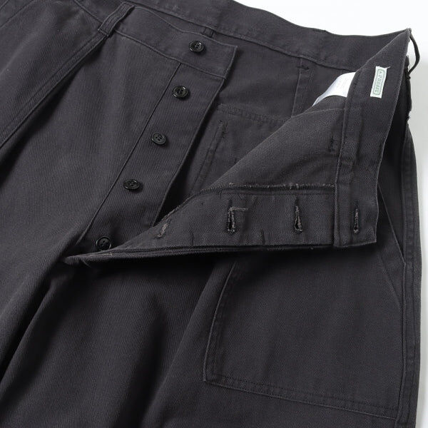 LAST PCS : A.PRESSE 2025 A/W USAF HEMMED BOTTOMS (AP-4009) - BLACK SIZE 2 PRE ORDER ITEM (預訂中)