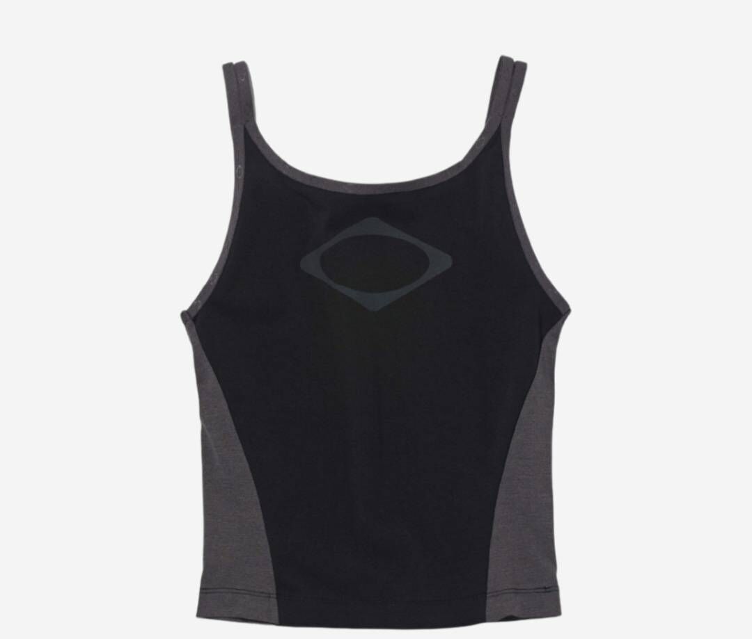 【MISCHIEF】Rhombus Color Blocked Sleeveless 女款背心｜黑/紫 MF24SSSV02